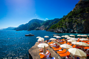 Acesso ao mar no hotel Il San Pietro, em Positano