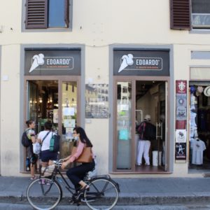 Fachada da gelateria Edoardo Bio em Florença