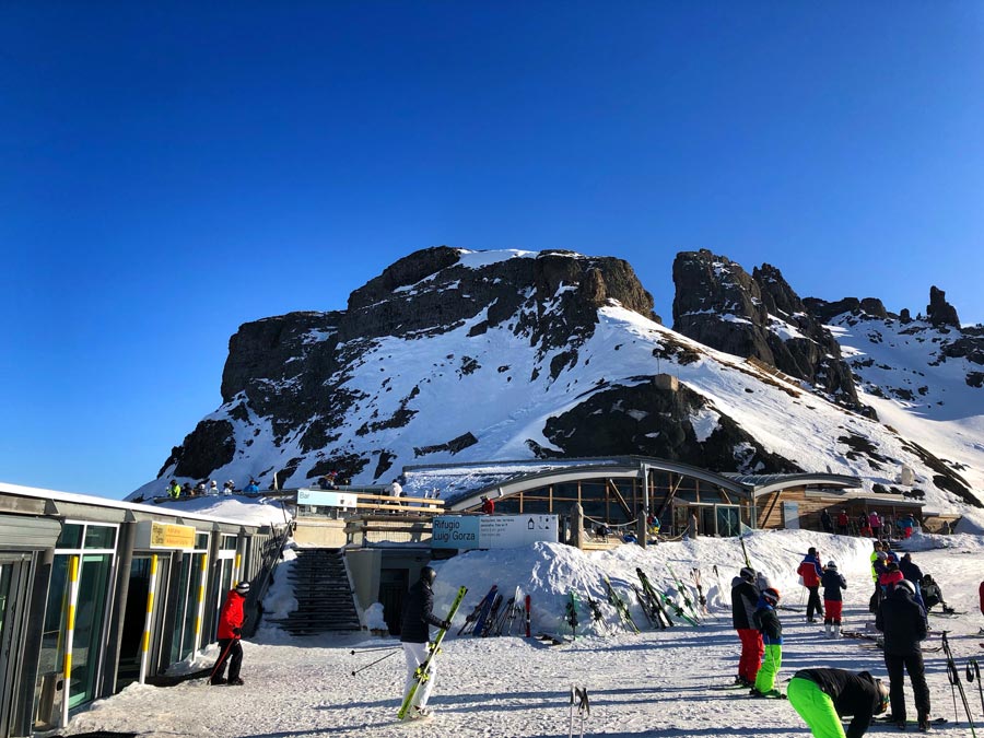 Estação de Ski nas Dolomitas
